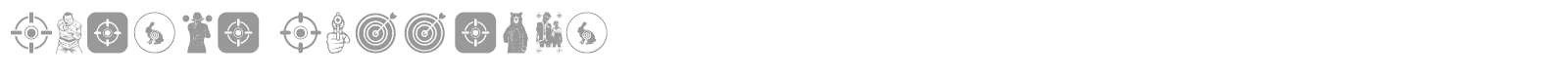 Target Shooting font preview